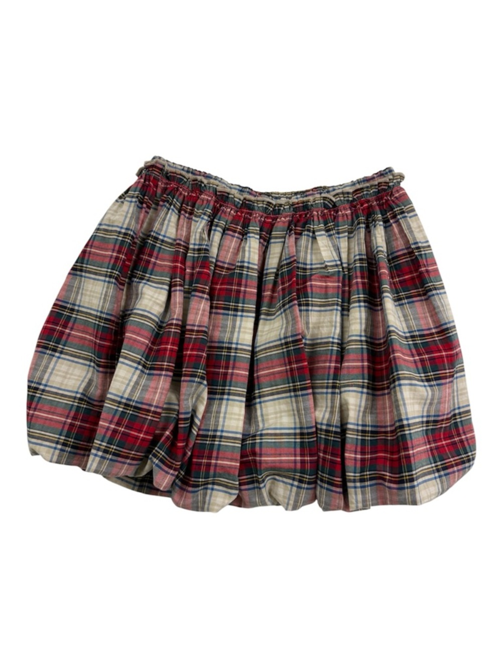 GAP Kids Plaid Bubble Skirt - Red & Cream